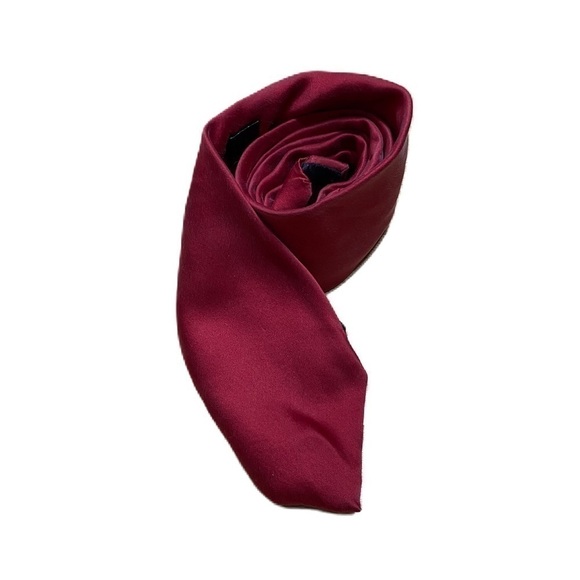 Van Heusen 100% Silk Neck Tie Red Burgundy Men’s - Picture 1 of 3